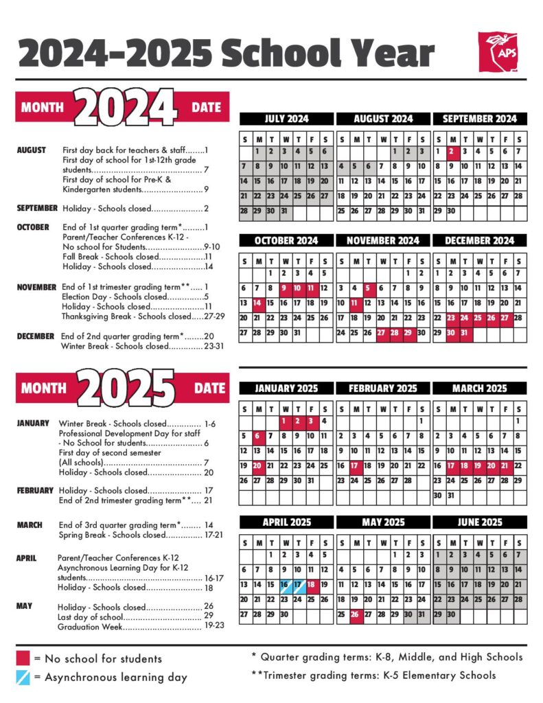 Albuquerque Public Schools Calendar